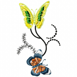 Butterfly Embroidery Design 3